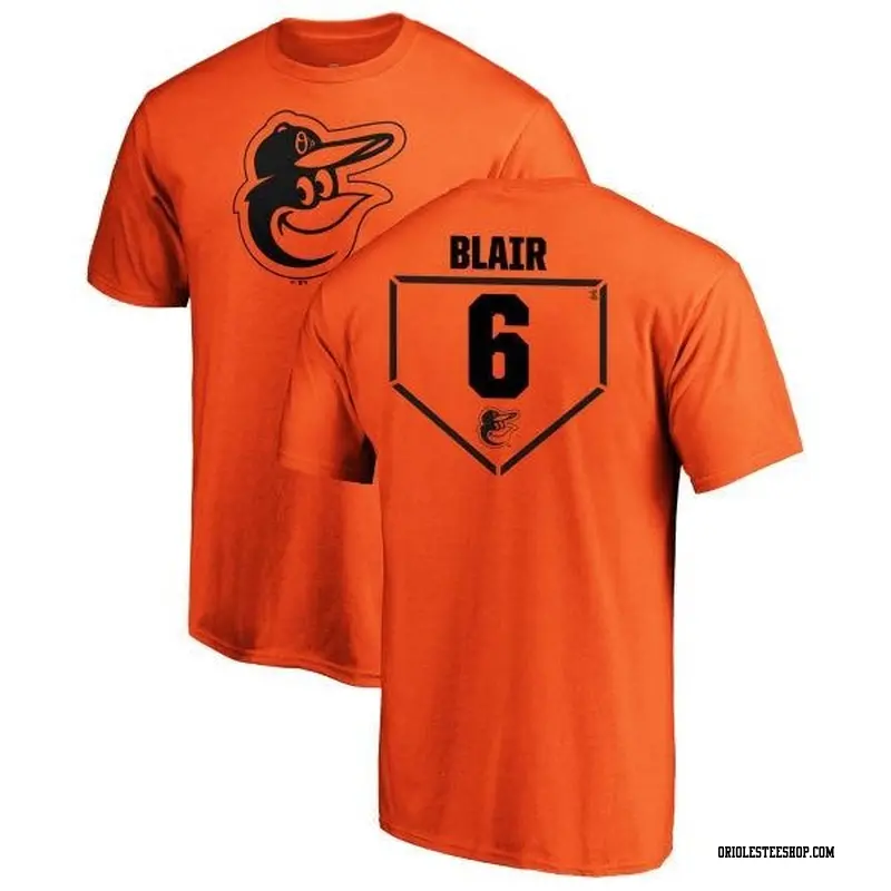 Youth Baltimore Orioles ＃6 Paul Blair Orange Branded RBI T-Shirt