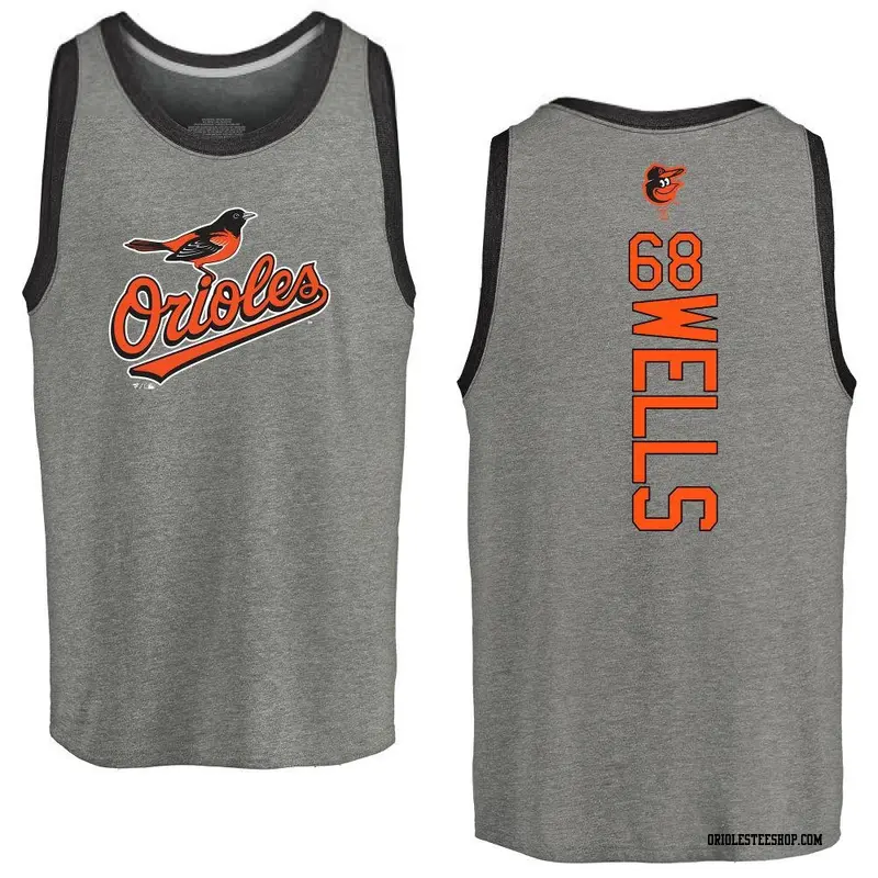 Youth Baltimore Orioles ＃68 Tyler Wells Ash Branded Backer Tank Top